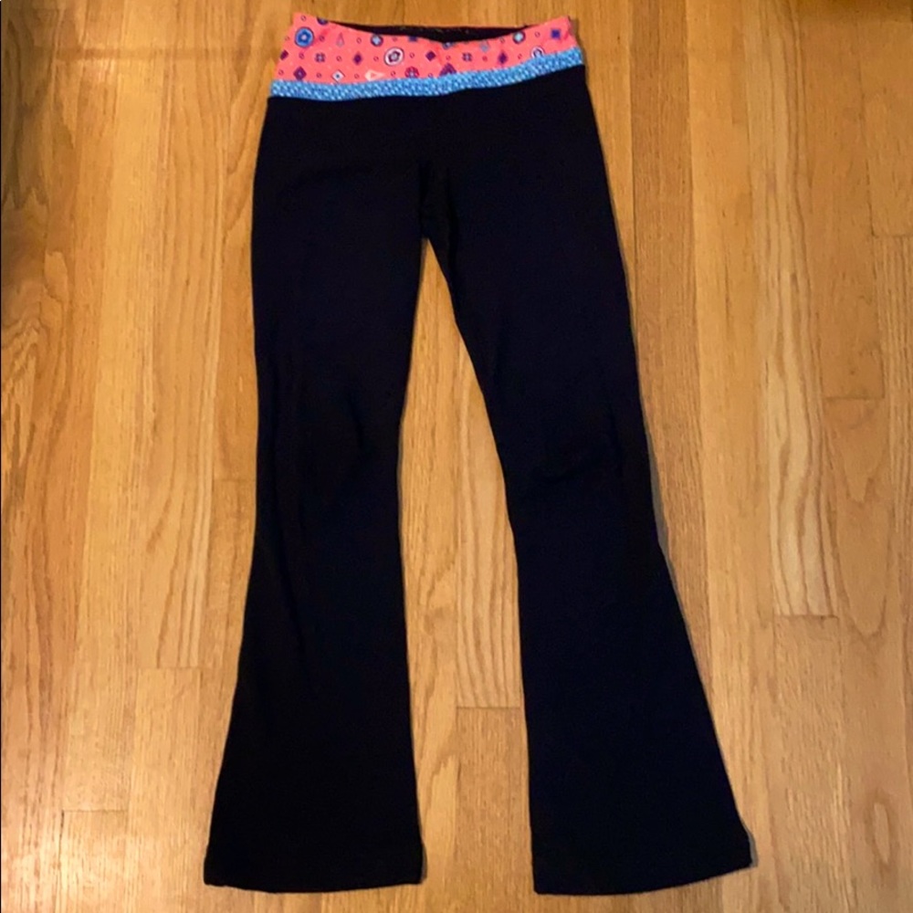 Ivivva Black High Waisted Flared Leggings